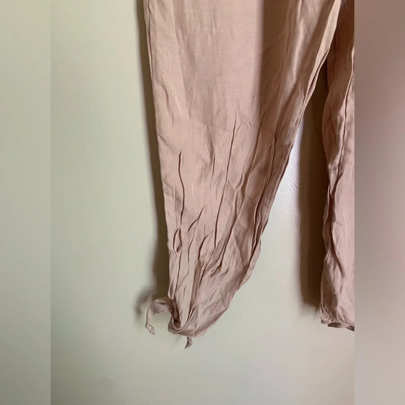 Kori crinkle pants, tie bottom boho bohemian pants - Picture 4 of 7